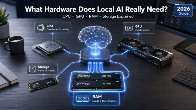 Local AI Hardware Requirements: CPU, GPU, RAM & Storage Explained (2026)